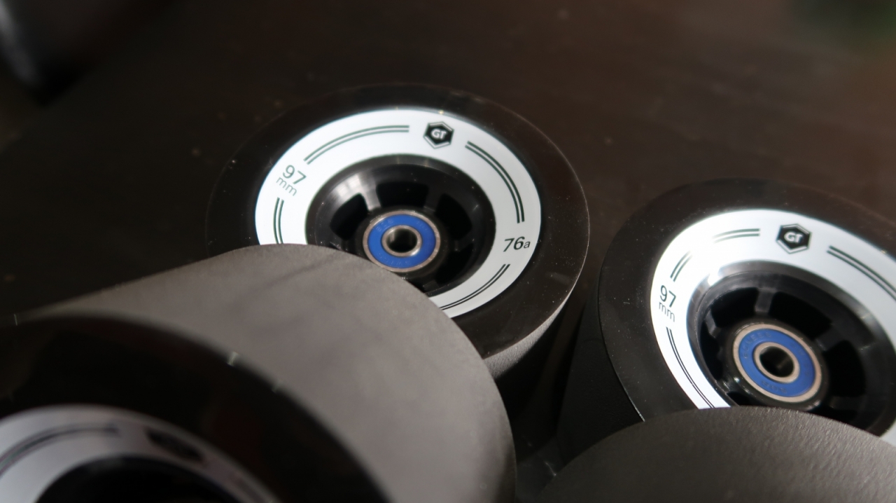 Evolve GT 76a 97mm wheels