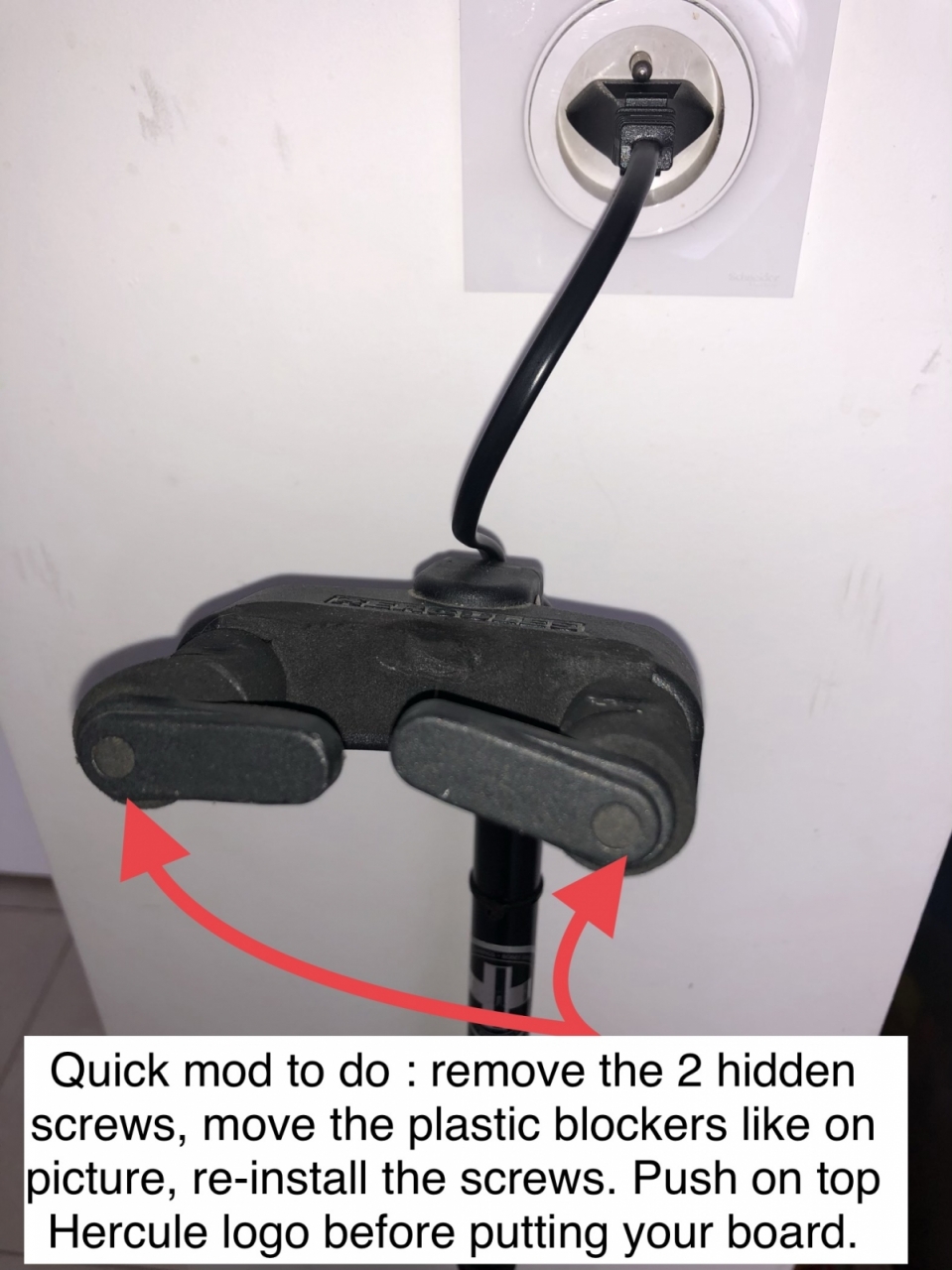 Quick mod for eboard : unscrew, move blockers like on pic, re-screw
