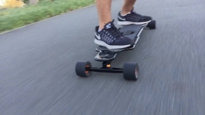 Evolve Carbon GT street.......acceleration, braking and carving within small street